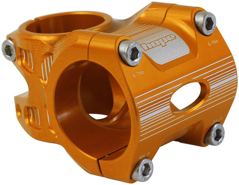 Hope AM/Freeride Stem 35mm 35 Clamp +/0 1 1/8 Aluminum Orange