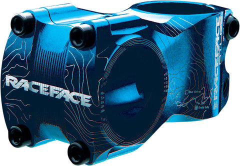 RaceFace Atlas Stem 65mm 31.8 Clamp +/0 1 1/8 Aluminum Blue