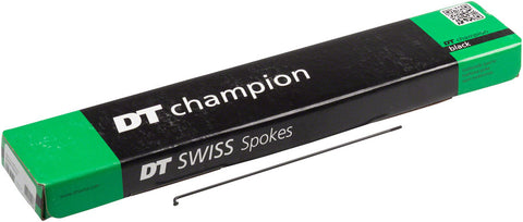 DT Swiss Champion Spoke 2.0mm 191mm Jbend Black Box of 100