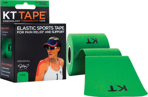KT Tape Kinesiology Therapeutic Body Tape Roll of 20 Strips Lime
