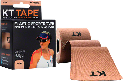 KT Tape Kinesiology Therapeutic Body Tape Roll of 20 Strips Beige