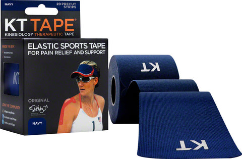 KT Tape Kinesiology Therapeutic Body Tape Roll of 20 Strips Navy Blue