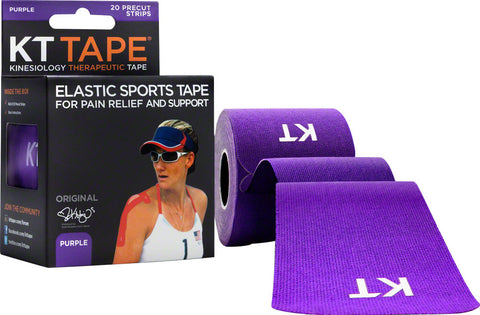 KT Tape Kinesiology Therapeutic Body Tape Roll of 20 Strips Purple