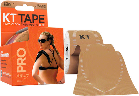 KT Tape Pro Kinesiology Therapeutic Body Tape Roll of 20 Strips Stealth Beige
