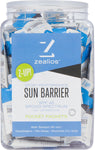 Zealios Sun Barrier SPF 45 Sunscreen 10ml single use packets Tub of 100