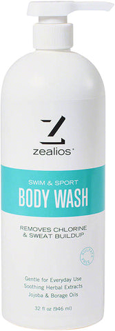 Zealios Swim and Sport Body Wash 32oz with pump