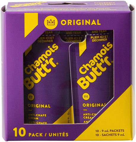 Chamois Butt'r Original 0.3oz Packet Box of 10