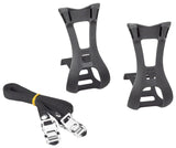 Dimension Toe Clip and Strap Set LG/XL Black