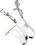 All City Crayton Double Toe Clips Chrome