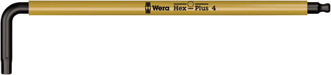 Wera 950 SPKL LKey Hex Wrench 4mm Yellow