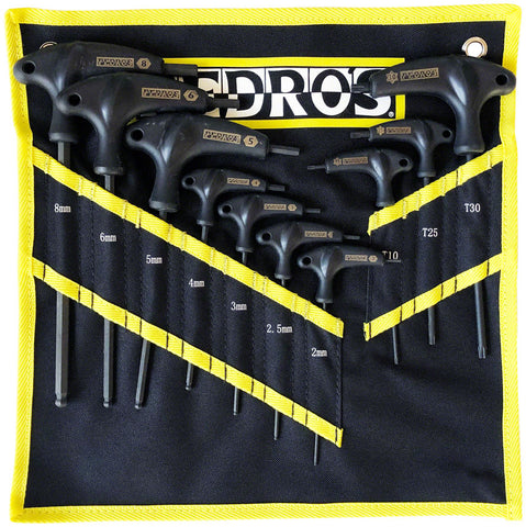Pedro's Pro T/L Hex and Torx Wrench Set 10Piece Hex and Torx Wrench Set With