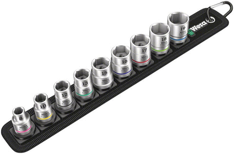 Wera Belt B 4 Zyklop socket set - 3/8 drive 9 pieces