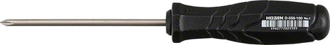 Hozan JIS Screwdriver #1 tip 100mm Black Model D550100