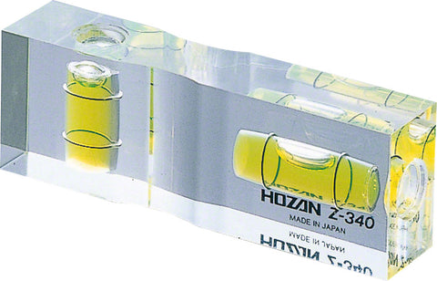 Hozan Z-340 Level Gauge 75mm x 25mm x 15mm Clear Plastic 31g