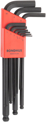 Bondhus Ball End L Hex Wrench Set of 9 1.522.53456810mm