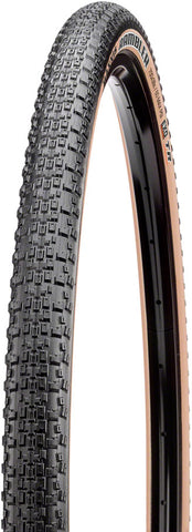 Maxxis, Rambler, Tire, 700x38C, Folding, Tubeless Ready, Dual, EXO, 60TPI, Tanwall