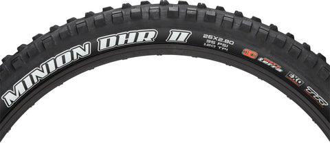 Maxxis Minion DHR II Tire - 26 x 2.8 Tubeless Folding Black 3C EXO