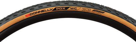 Donnelly Sports PDX WC Tire 700 x 33 Tubeless Folding Black/Tan 240tpi