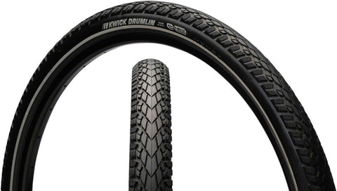 Kenda Kwick Drumlin Tire 700 x 38 Clincher Wire Black/Reflective 60tpi