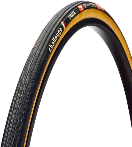 Challenge Strada Pro Tire 700 x 25 Tubular Black/Tan Handmade