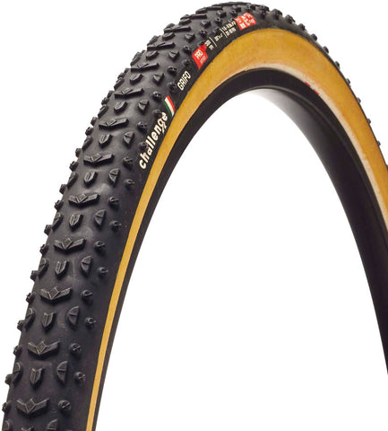 Challenge Grifo Pro Tire 700 x 33 Clincher Folding Black/Tan Handmade