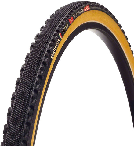 Challenge Chicane Pro Tire 700 x 33 Clincher Folding Black/Tan Handmade