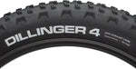 45NRTH Dillinger 4 Tire 26 x 4 Tubeless Folding Black 120tpi Studdable