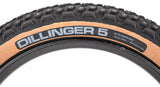 45NRTH Dillinger 5 Tire 26 x 4.6 Tubeless Folding Tan 60tpi 258 Concave