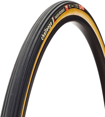 Challenge Paris Roubaix Pro Tire 700 x 27 Tubular Black/Tan Handmade