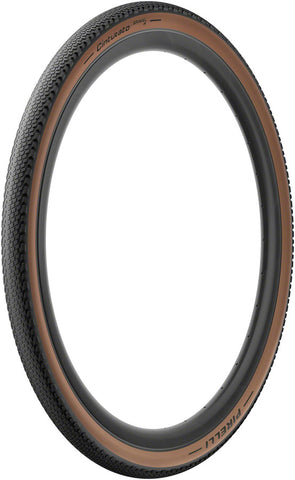 Pirelli, Cinturato Gravel H, Tire, 700x40C, Folding, Tubeless Ready, SpeedGrip, 127TPI, Tanwall