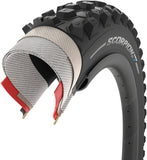 Pirelli, Scorpion E-MTB S, Tire, 27.5x2.60, Folding, Tubeless Ready, Smartgrip+, Hyperwall, 60TPI, Black