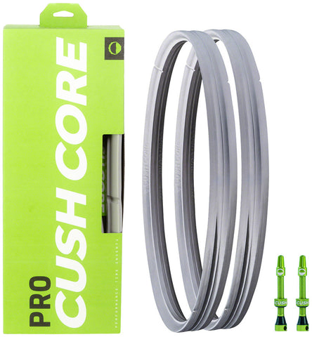 CushCore Pro Tire Inserts Set 27.5 Pair Includes 2 Tubeless Valves