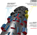 Michelin, Wild Enduro Rear, Tire, 27.5''x2.40, Folding, Tubeless Ready, GUM-X, GravityShield, 60TPI, Black