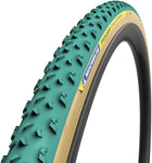 Michelin Power Cyclocross Mud Tire 700 x 33 Tubular Folding Green/Tan