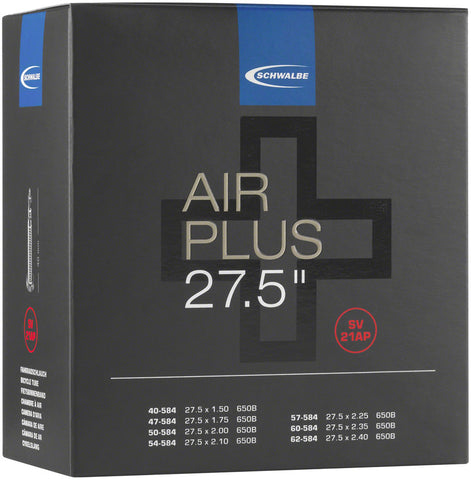 Schwalbe Air Plus Tube - 27.5 x 2.10-3.0 40mm Presta Valve