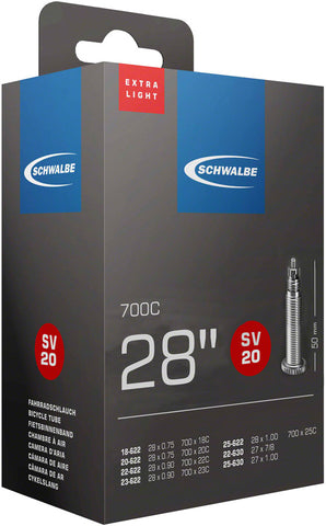 Schwalbe Extra Light Tube - 700 x 18-25mm 50mm Presta Valve