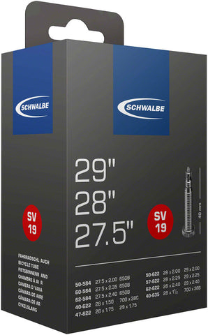 Schwalbe Standard Tube - 27.5 x 2.10-3.0 40mm Presta Valve