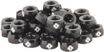 MucOff Tubeless Valve Box Refill Black Lock Nut Pack of 40