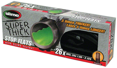 Slime Superthick Inner tube 26x1.75/2.125 Schrader Pre-filled with Slime Unit