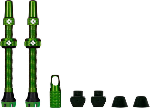 Muc-Off V2 Tubeless Valve Presta 60mm Green Pair