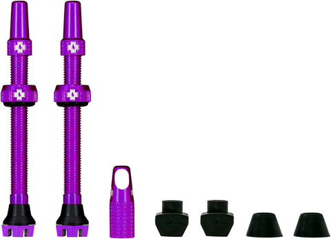 Muc-Off V2 Tubeless Valve Presta 44mm Purple Pair