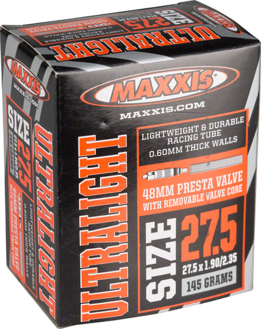 Maxxis, Ultralight, Tube, Presta, Length: 48mm, 27.5'', 1.90-2.35