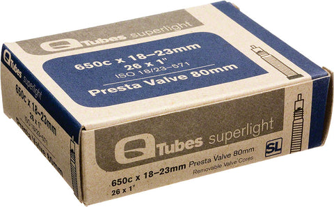 QTubes Superlight 650c x 1823mm 80mm Presta Valve Tube