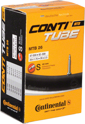 Continental 26 x 1.752.5 42mm Presta Valve Tube