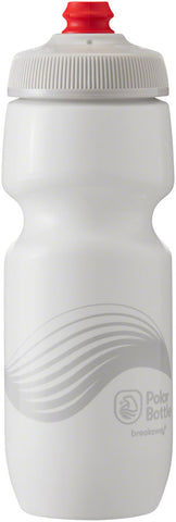 Polar Bottles Breakaway Wave Water Bottle 24oz Ivory/Silver