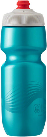 Polar Bottles Breakaway Wave Water Bottle 24oz Teal/Silver