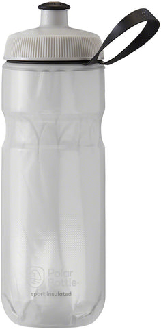 Polar Bottles Sport Fade Insulated Water Bottle 20oz White/Silver