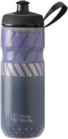 Polar Bottles Sport Tempo Insulated Water Bottle 20oz Charcoal/Pink