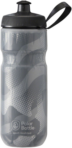 Polar Bottles Sport Contender Insulated Water Bottle 20oz Charcoal/Silver