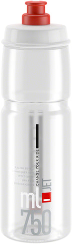 Elite SRL Jet Water Bottle 750ml Clear/Red